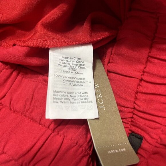 J Crew Womens Pull On Red Shorts Size S NWT - Picture 8 of 9